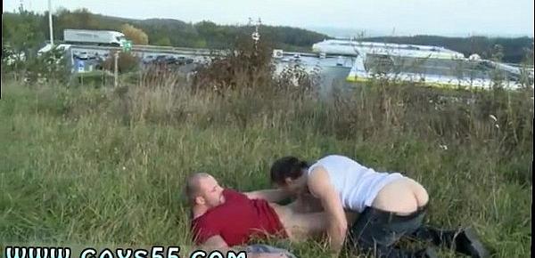  Gay pee in public Muscular Studs Fuck in The Grassy Field!